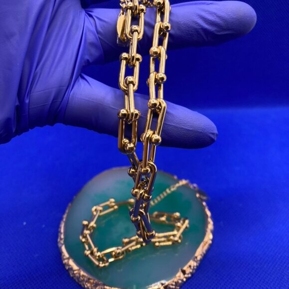 Paperclip Necklace -Bracelet Set - Picture 5 of 10